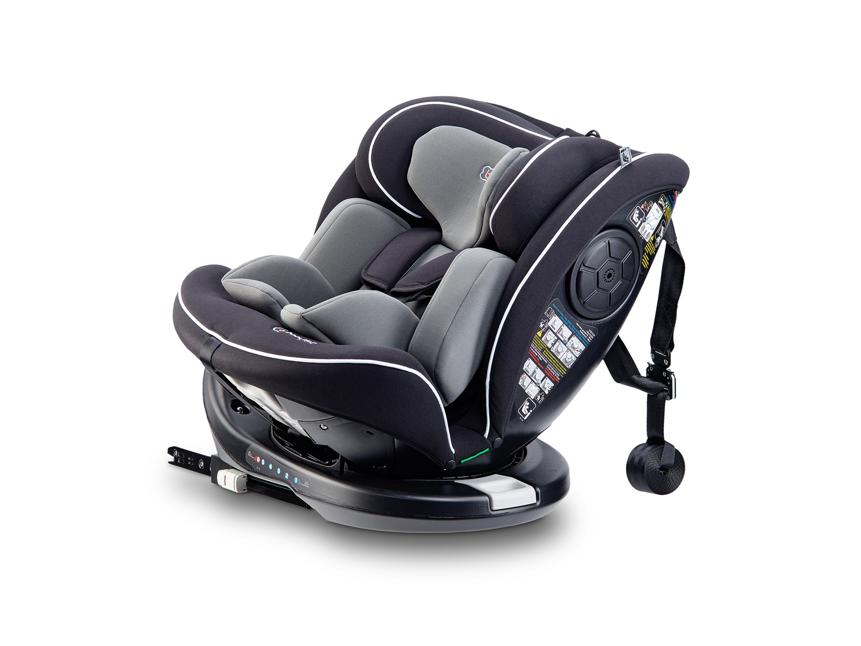 BabyGO Detská autosedačka Nova , Sk. 0+ – III, 0 – 36 kg  (čierna)