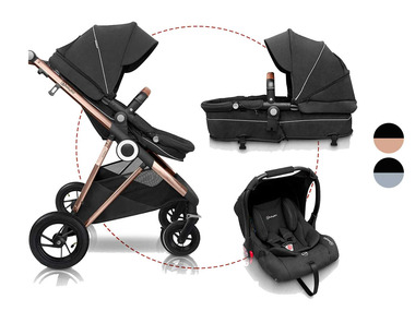 BabyGO Kočík 3 v 1 Halime AIR Pram