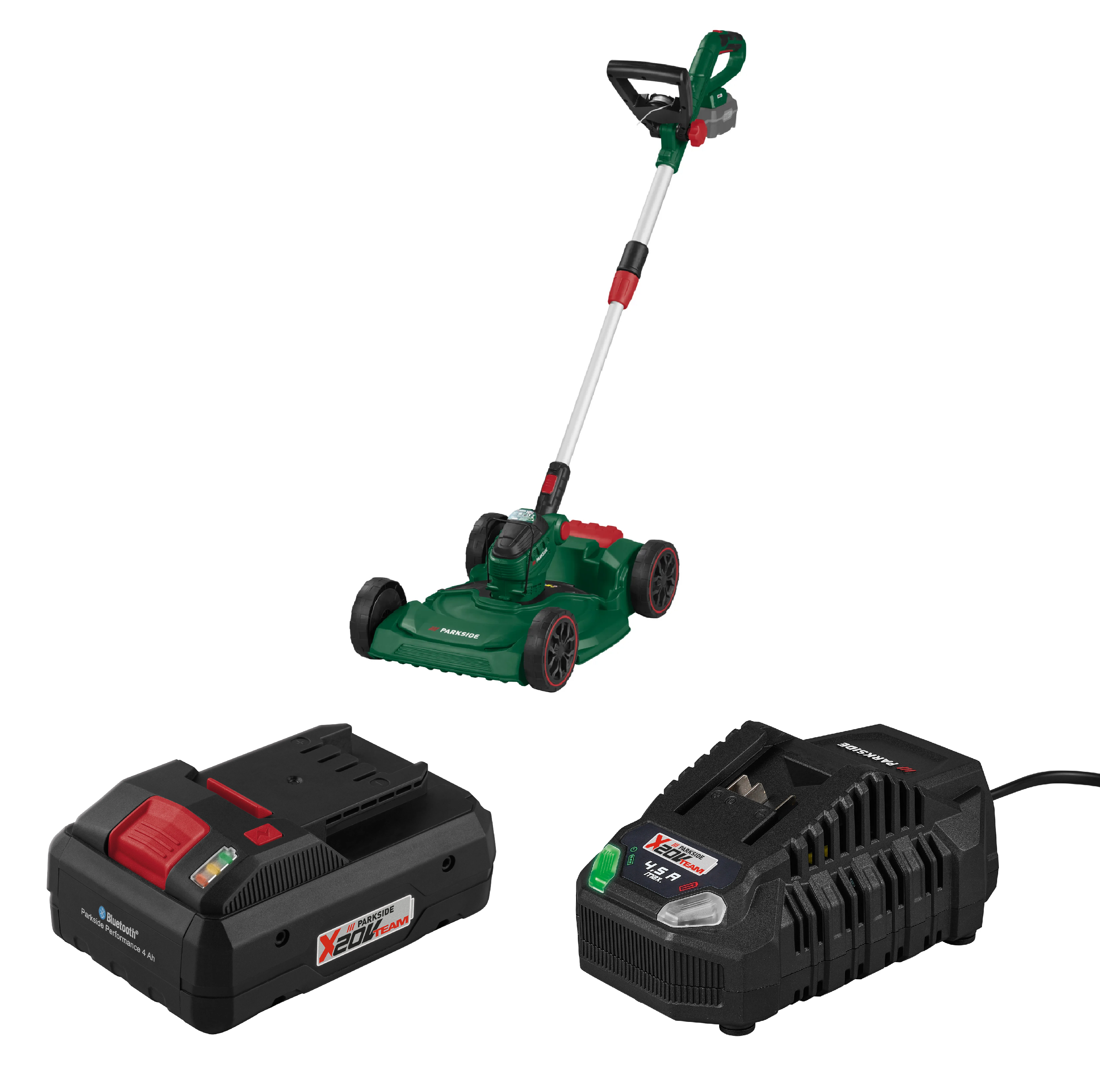 PARKSIDE® Aku multivyžínač 20 V PAMT 20-Li A1 3 v 1 + Smart akumulátor 20 V/4 Ah + Rýchlonabíjačka akumulátora 20 V/4,5 A