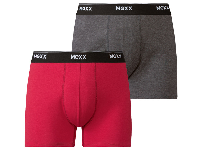 E-shop MEXX Pánske boxerky, 2 kusy (L, tmavosivá/červená)
