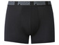 Čierne boxerky Puma s šedým logom.
