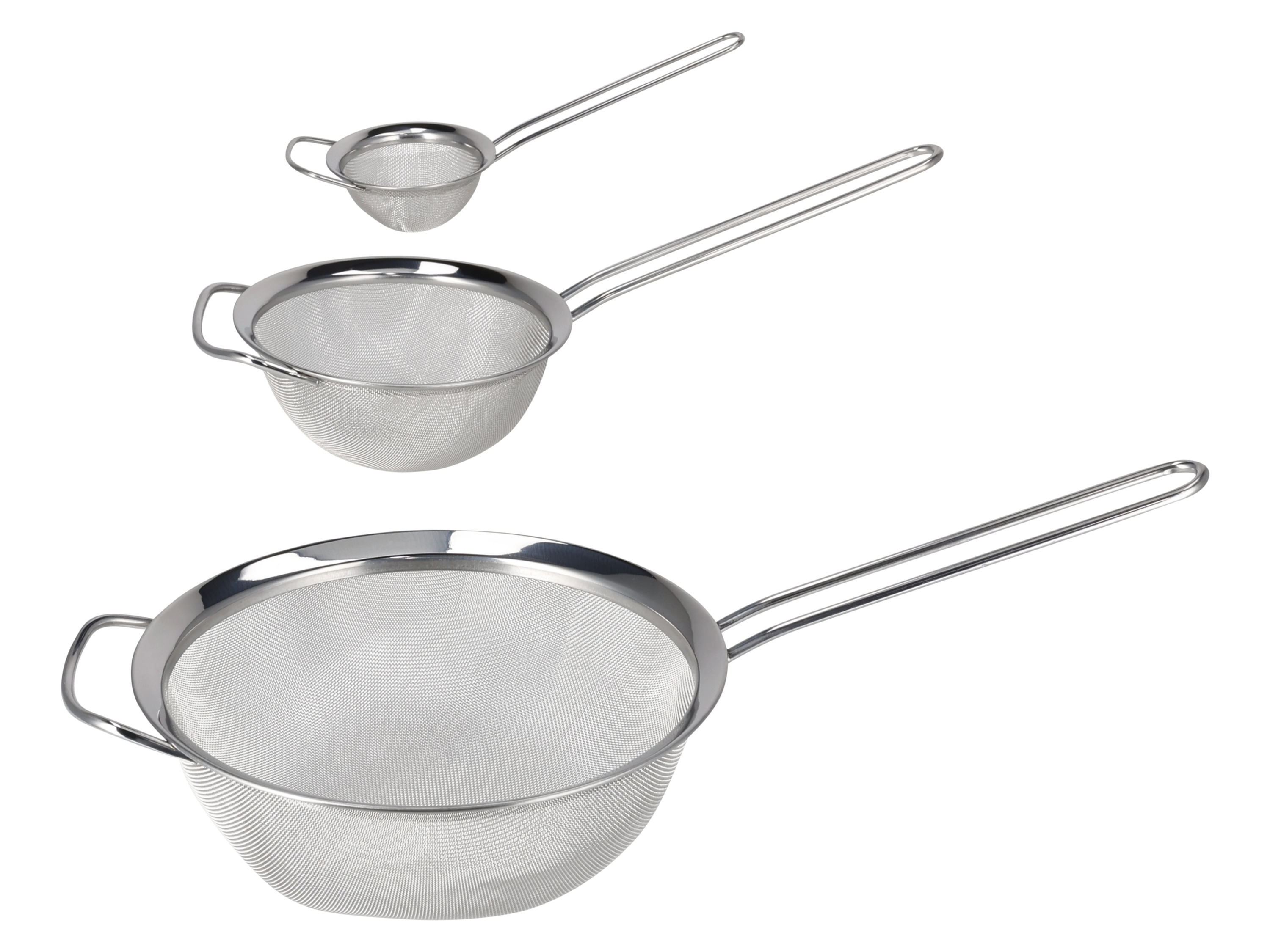 SILVERCREST® Sitká z nehrdzavejúcej ocele, 3-dielna súprava
