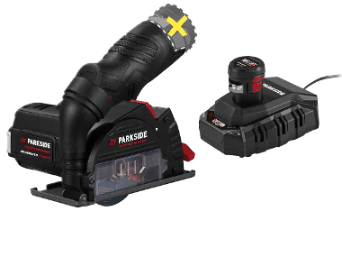 PARKSIDE PERFORMANCE® Aku uhlová brúska 12 V PPWSA 12 A1 + Akumulátor 12 V/2,5 Ah + Nabíjačka 6 A