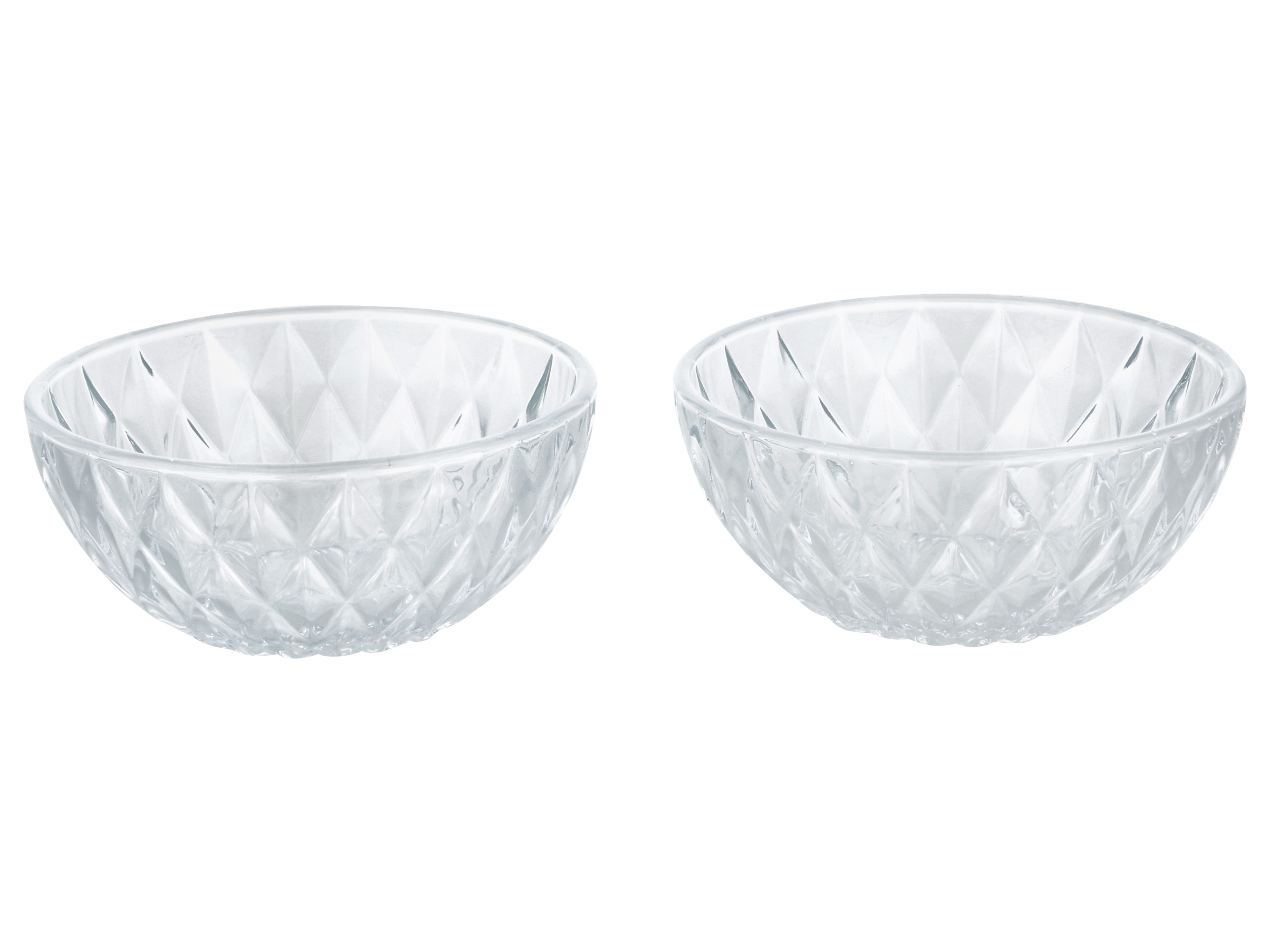 SILVERCREST® Sklené poháre/misky na zmrzlinu (miska/priehľadná)