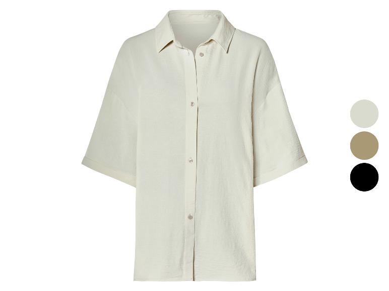 Béžová košeľa s krátkym rukávom, dostupná v niekoľkých farbách.