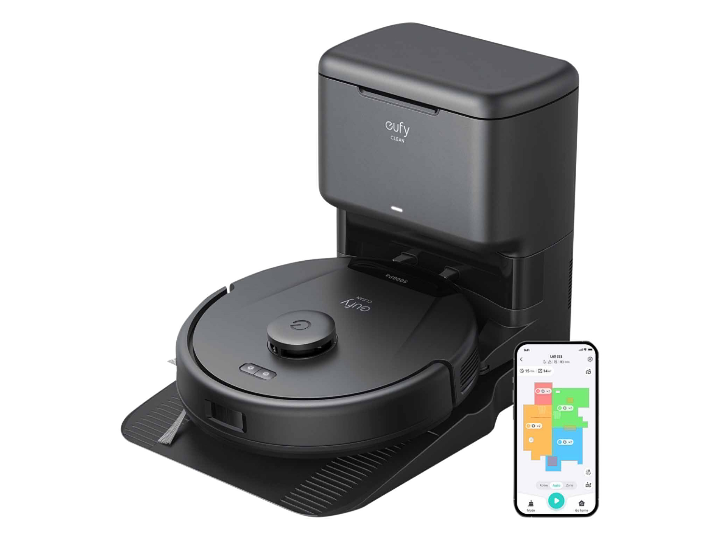 eufy Robotický vysávač s  funkciou mopovania Clean L60 Hybrid (robotický vysávač)