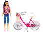 bábika na bicykli