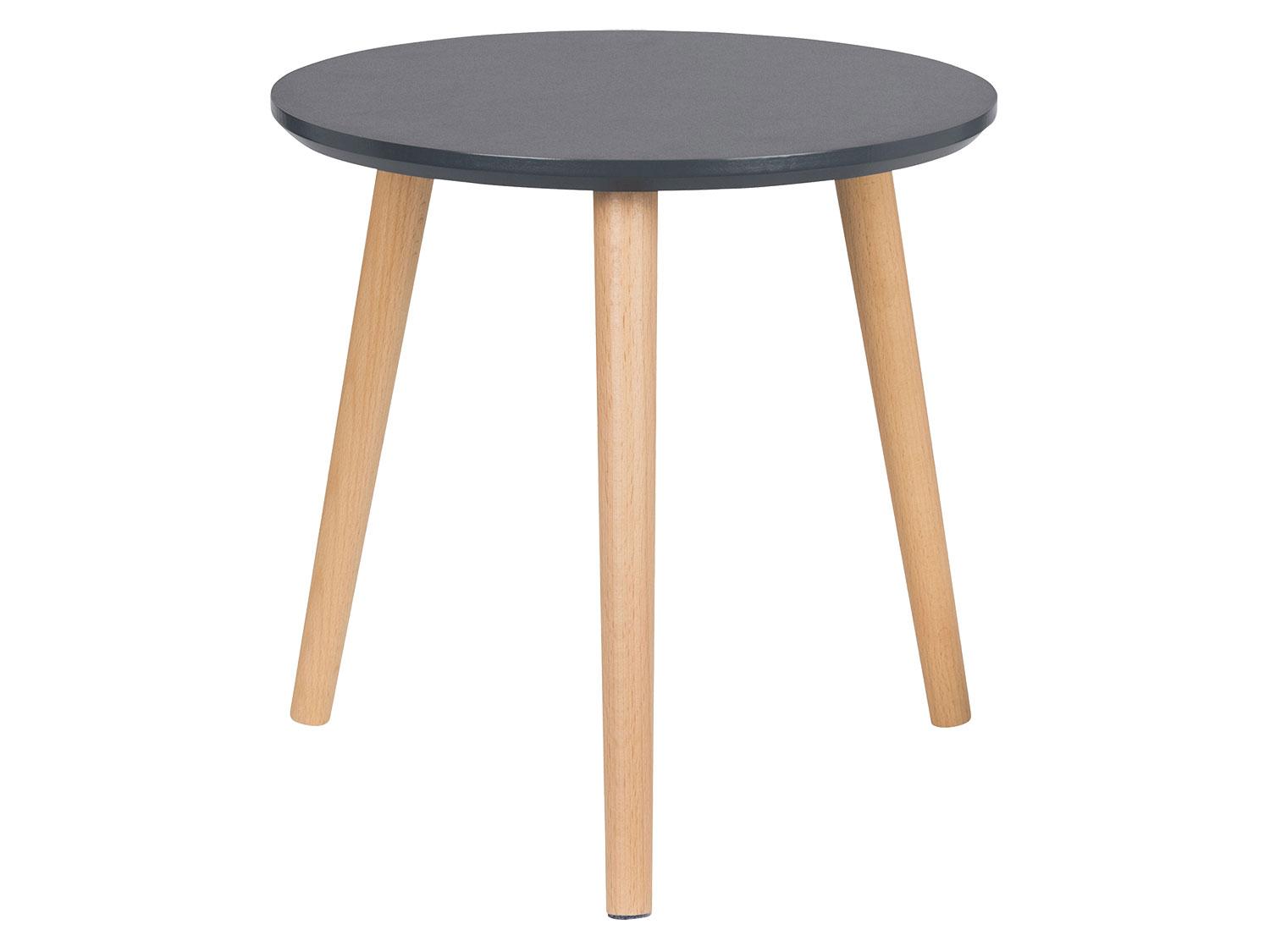 LIVARNO home Stolík, Ø 40 cm (antracitová)