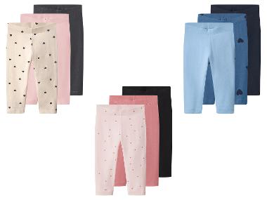 LUPILU® Dievčenské capri legíny, 3 kusy