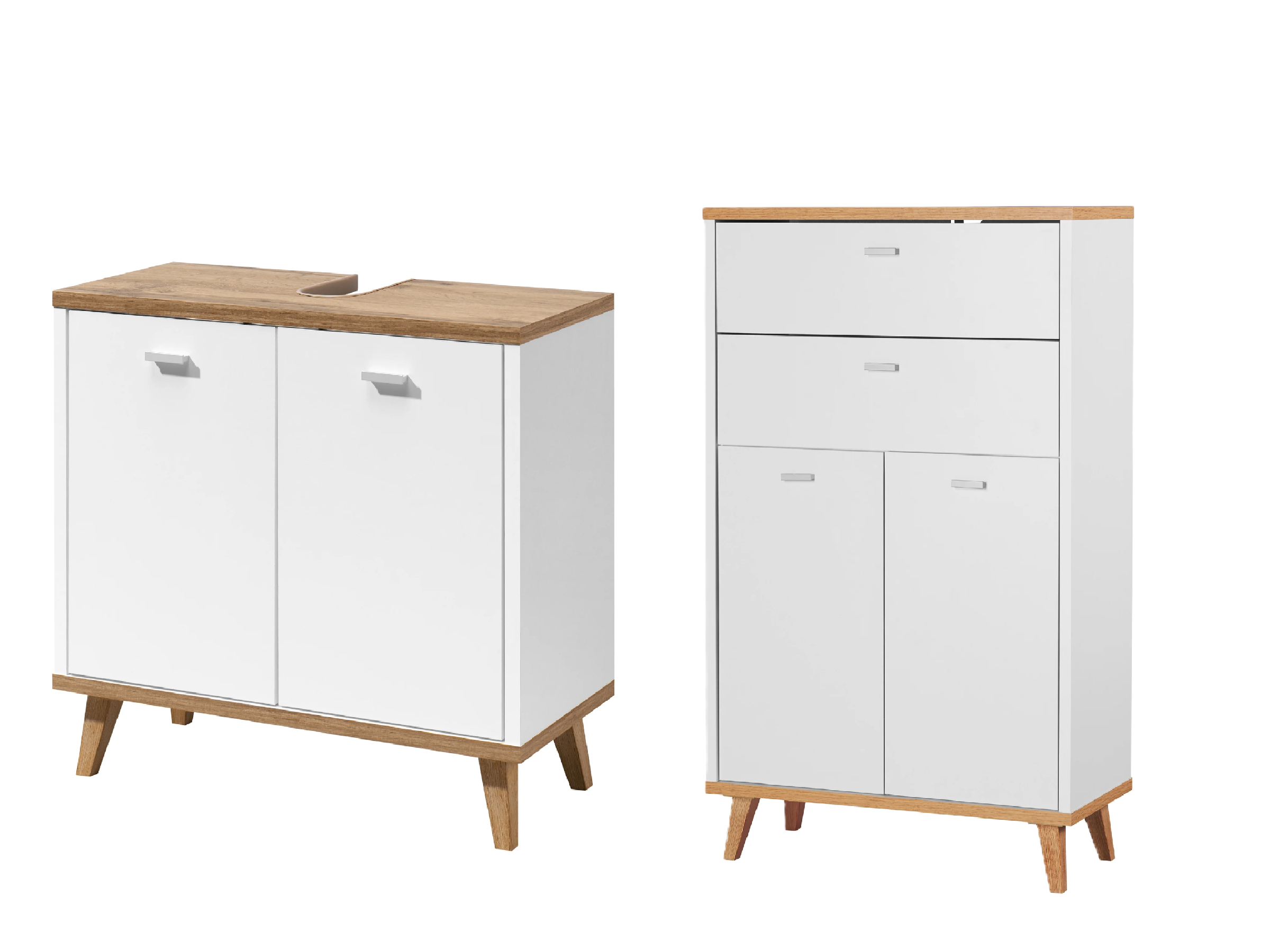LIVARNO® Skrinka pod umývadlo Corfu + Kúpeľňová skrinka Corfu