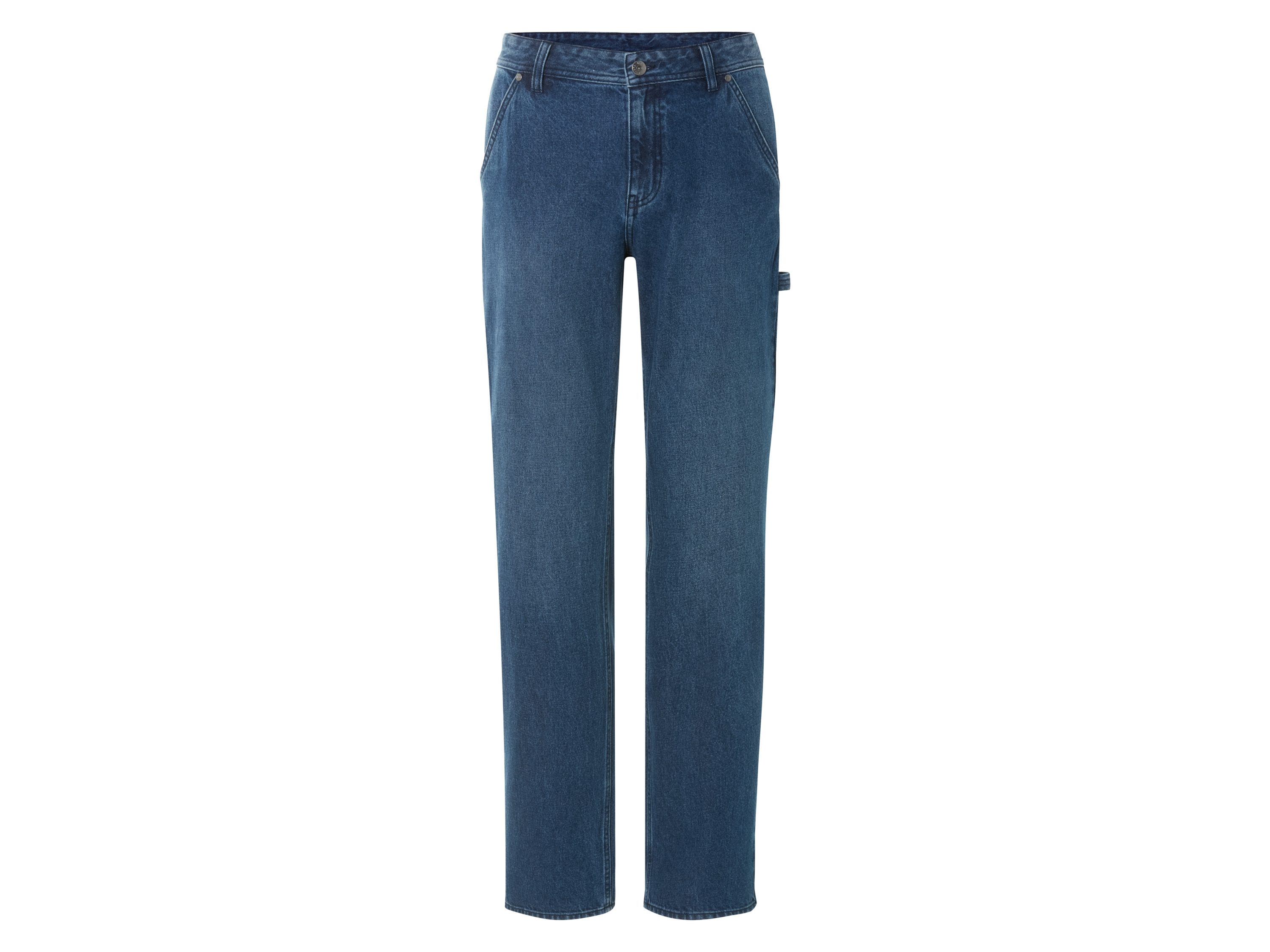 LIVERGY® Pánske rifle Carpenter „Relaxed Fit“ (modrá, 48 (32/32))