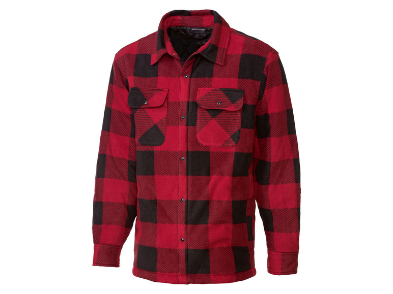 E-shop PARKSIDE® Pánska košeľová bunda (S (44/46), červená)