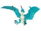 Modrá plastová hračka Pterodactyl s roztiahnutými krídlami.