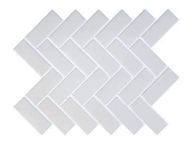 LIVARNO® Dekoratívne obkladačky, bledosivé, 20 kusov