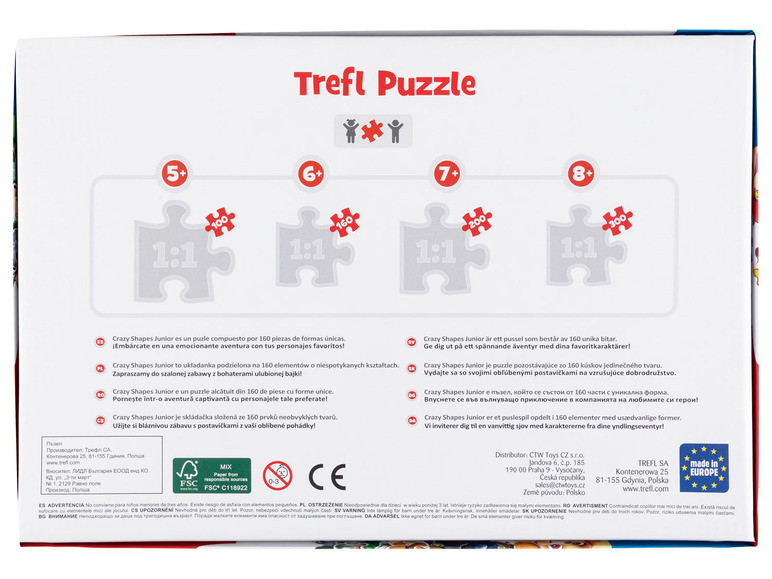 Prejsť na zobrazenie na celú obrazovku: Trefl Detské puzzle Junior Crazy Shapes – obrázok 5