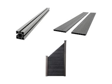 HOME DELUXE Príslušenstvo k plotu WPC CALLADO