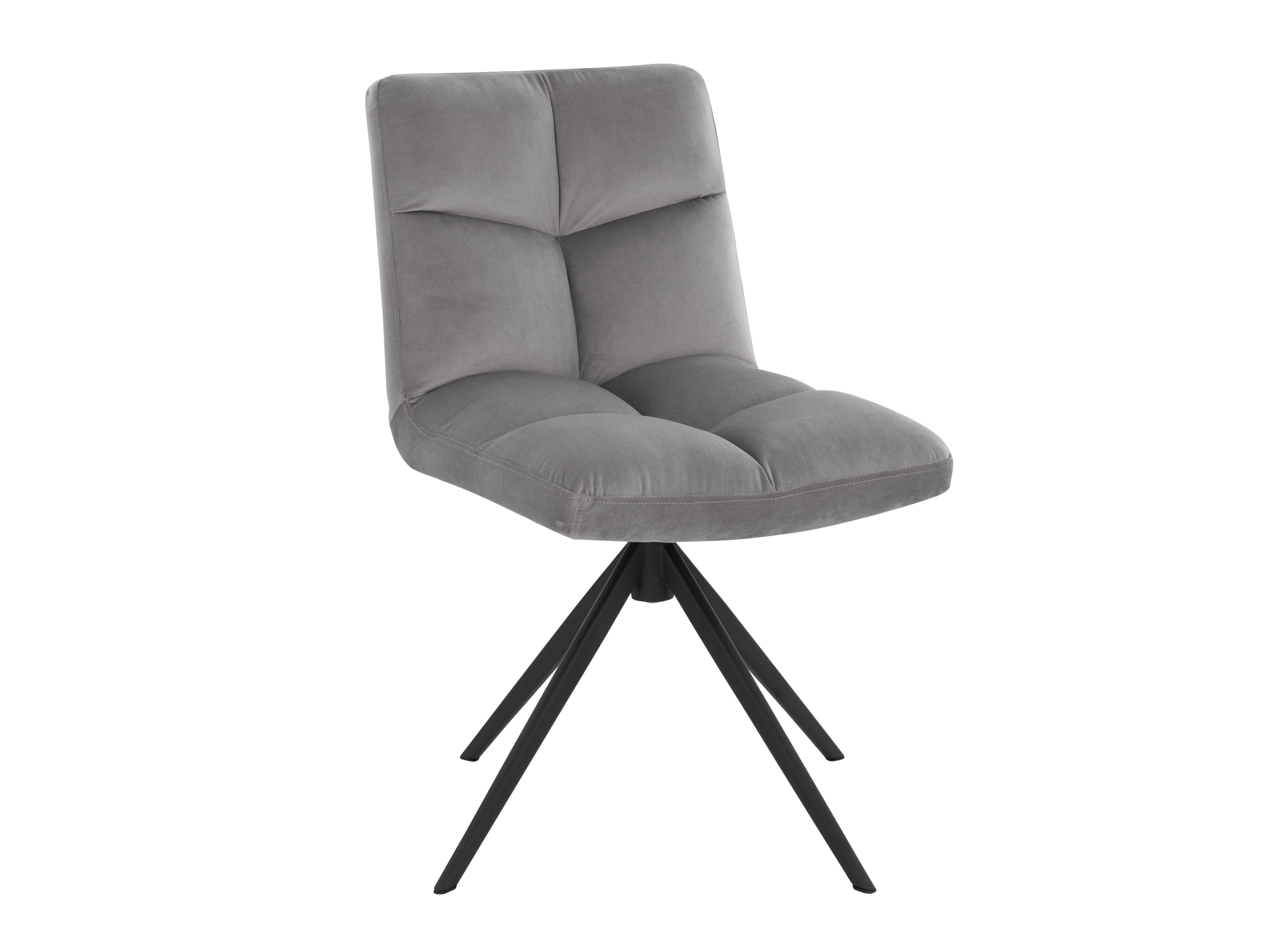 E-shop HOME DELUXE Jedálenská stolička NODA, 2 kusy (zamat/svetlosivá)