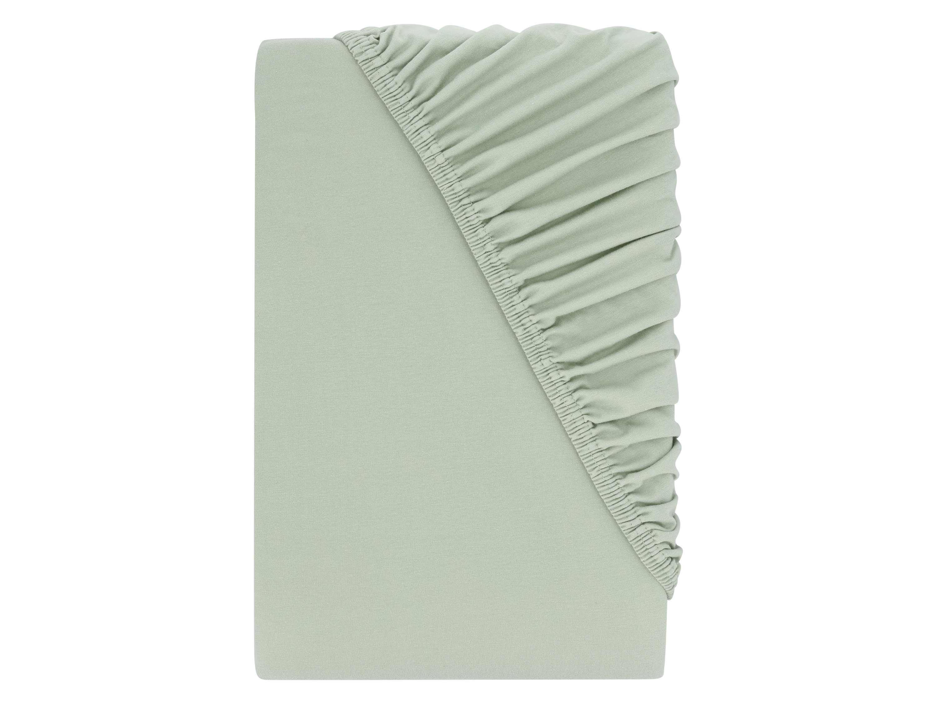 LIVARNO® Napínacia džersejová plachta, 140 – 160 x 200 cm (zelená)