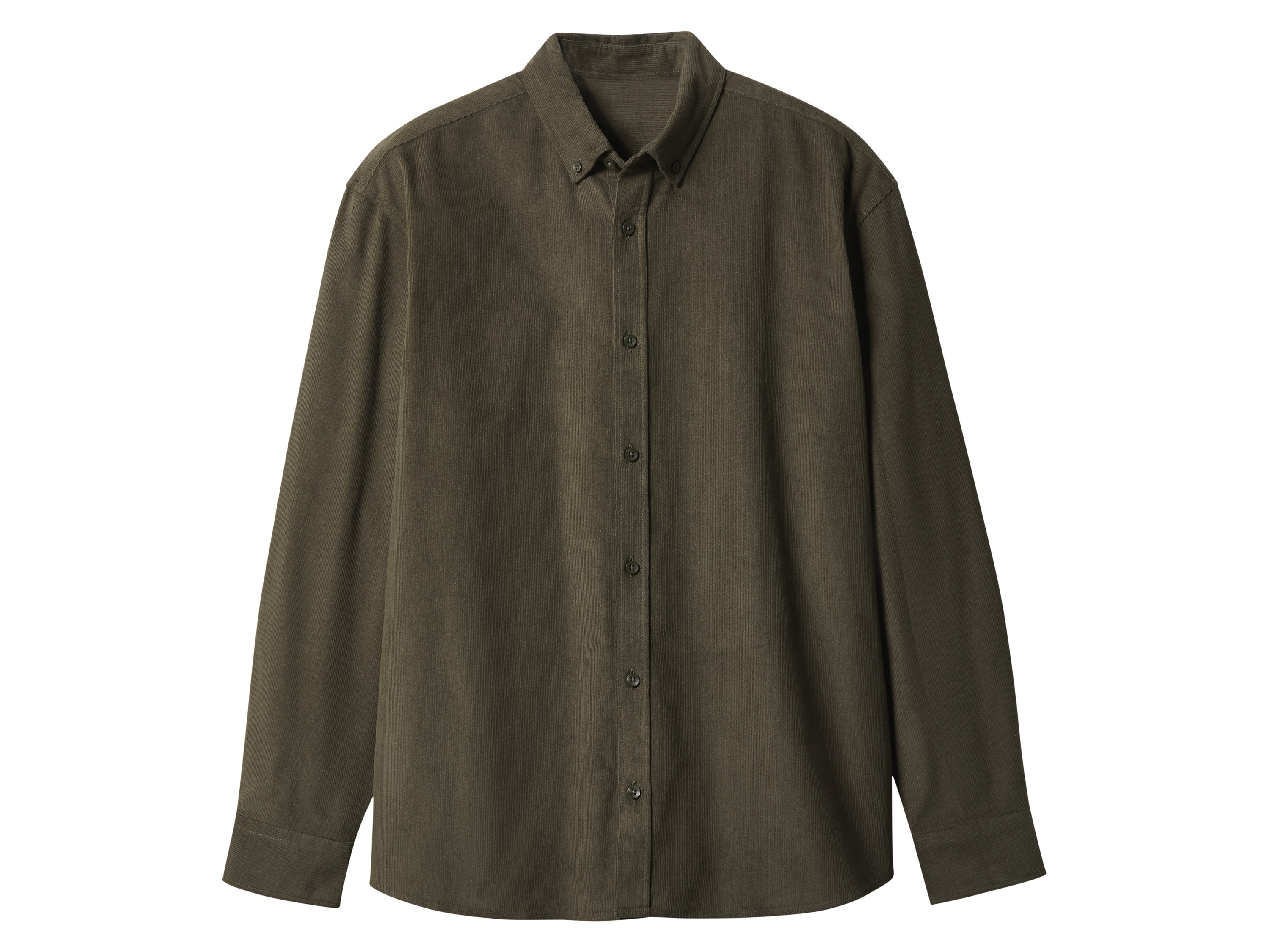 esmara Men Pánska menčestrová košeľa (zelená, XL (43/44))