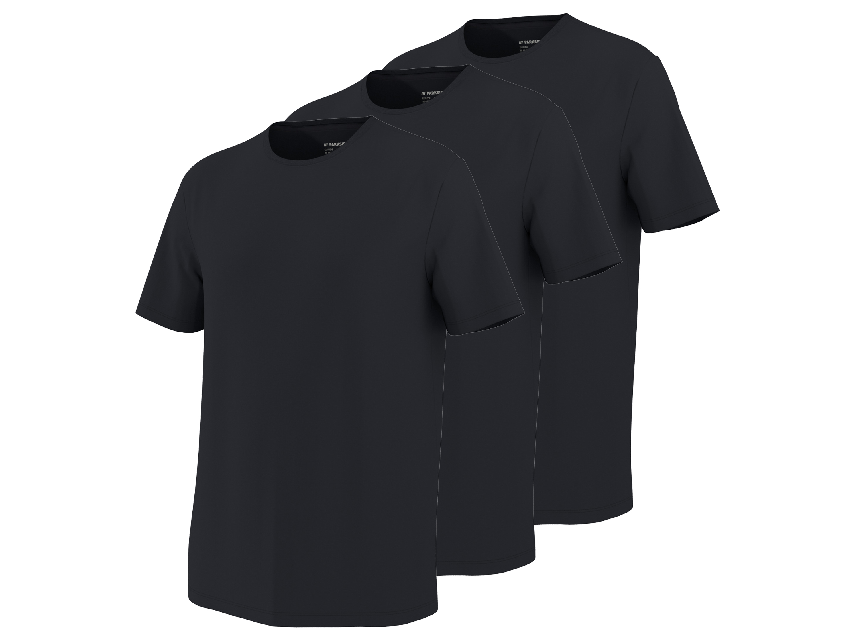PARKSIDE® Pánske bavlnené tričko, 3 kusy (S (44/46))