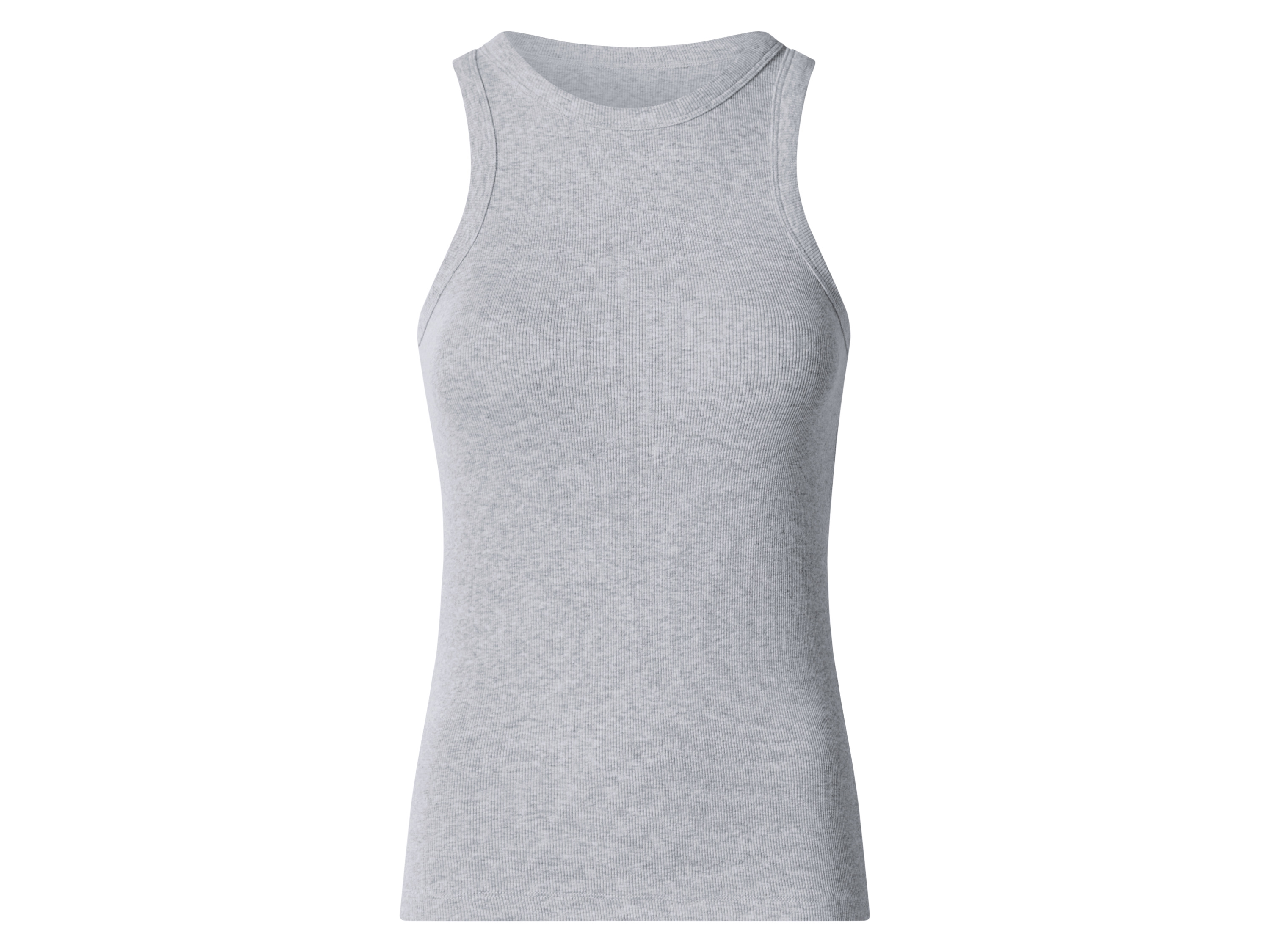 esmara® Dámske rebrované tielko (sivá, S (36/38))