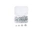 Sada rôznych veľkostí matíc v priehľadnom obale.