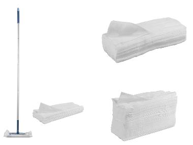 LIVARNO® Mop na podlahu/Jednorazové prachovky/Vlhčené jednorazové čistiace handričky