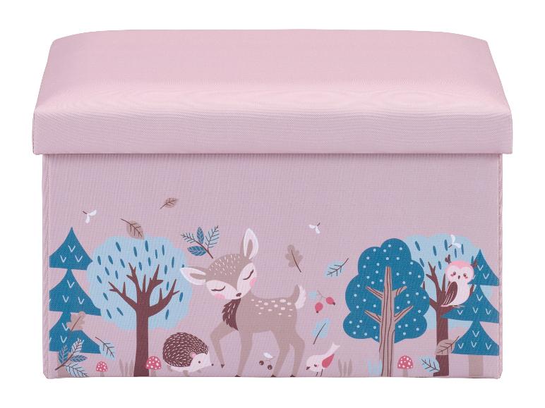 Livarno® Taburetka s úložným priestorom (bledoružová)