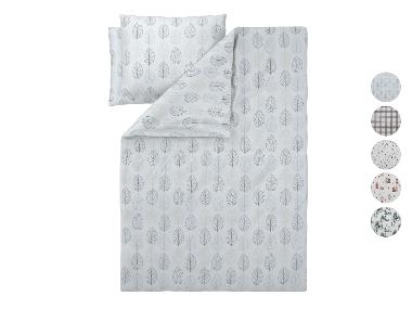 LIVARNO® Posteľná bielizeň z jemného flanelu, 200 x 220 cm