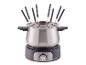 Nerezový fondue set s ôsmimi vidličkami a elektrickou základňou