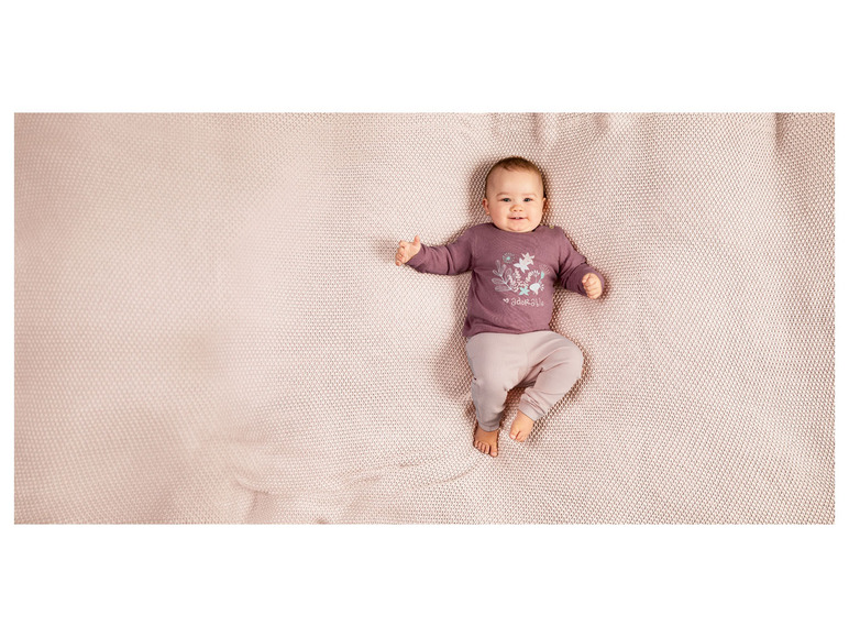 Prejsť na zobrazenie na celú obrazovku: lupilu Dievčenský pletený bavlnený pulóver pre bábätká z biobavlny – obrázok 6