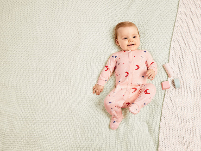 Prejsť na zobrazenie na celú obrazovku: LUPILU® Dievčenské bavlnené dupačky na spanie pre bábätká BIO – obrázok 3