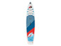 Nafukovací paddleboard značky F2 s modro-červeným dizajnom.