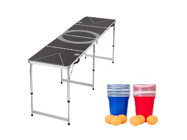 ERNESTO® Párty pongový stôl + Súprava na beerpong