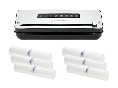 SILVERCREST® Vákuovačka Premium + Fólie na vákuovanie, 20 cm, 6 kusov