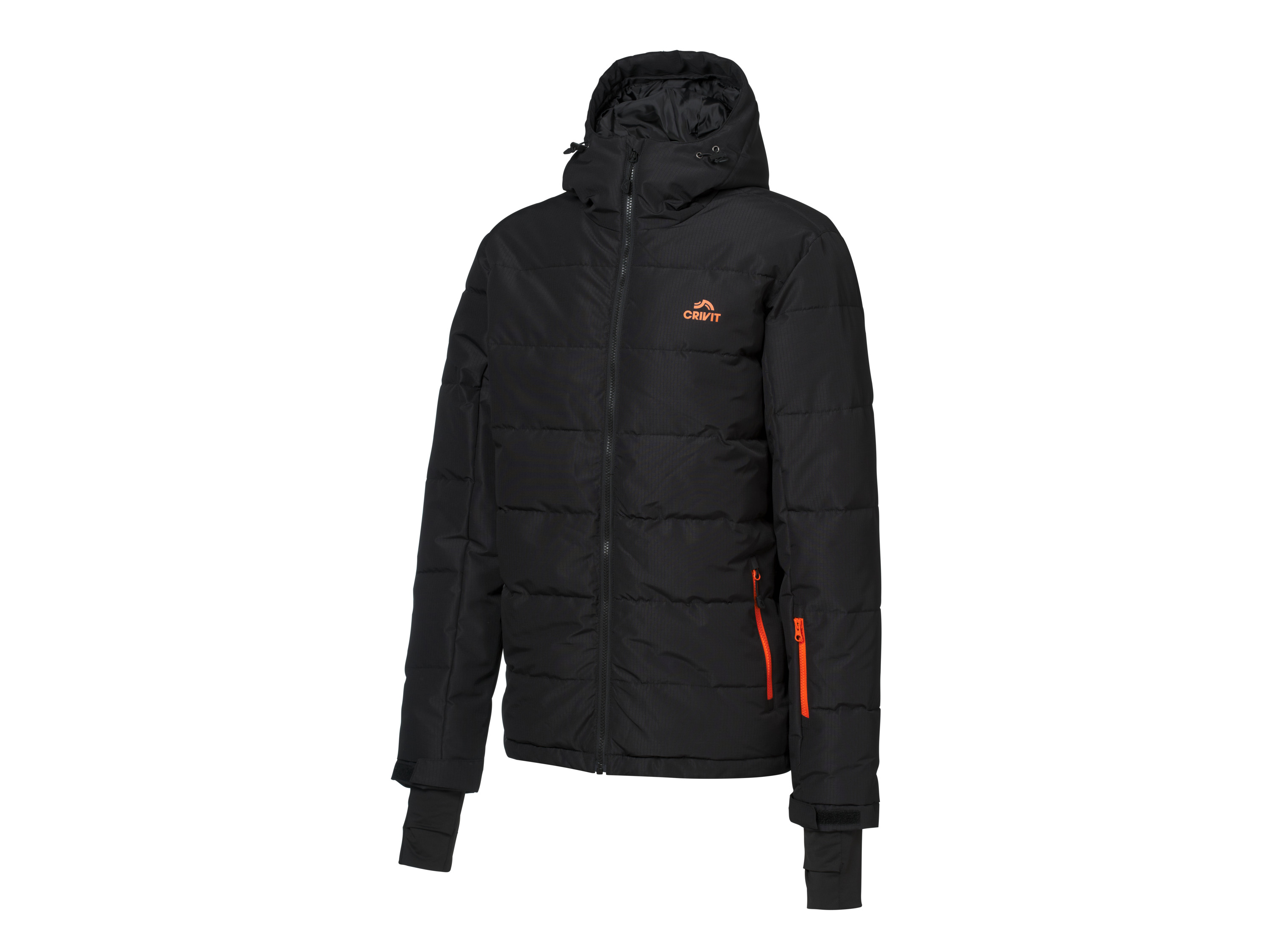 CRIVIT Pánska lyžiarska bunda (čierna/červená, XL (56/58))