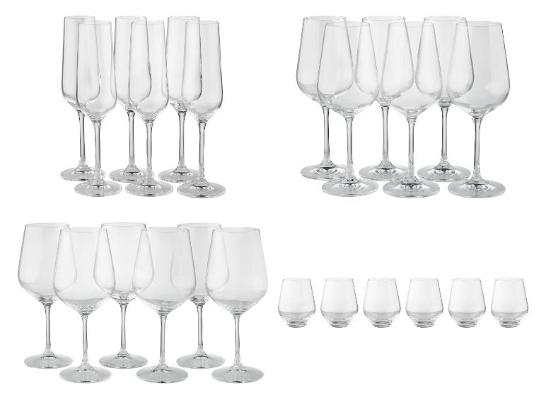SILVERCREST® Poháre na sekt/víno/vodu, 6 kusov