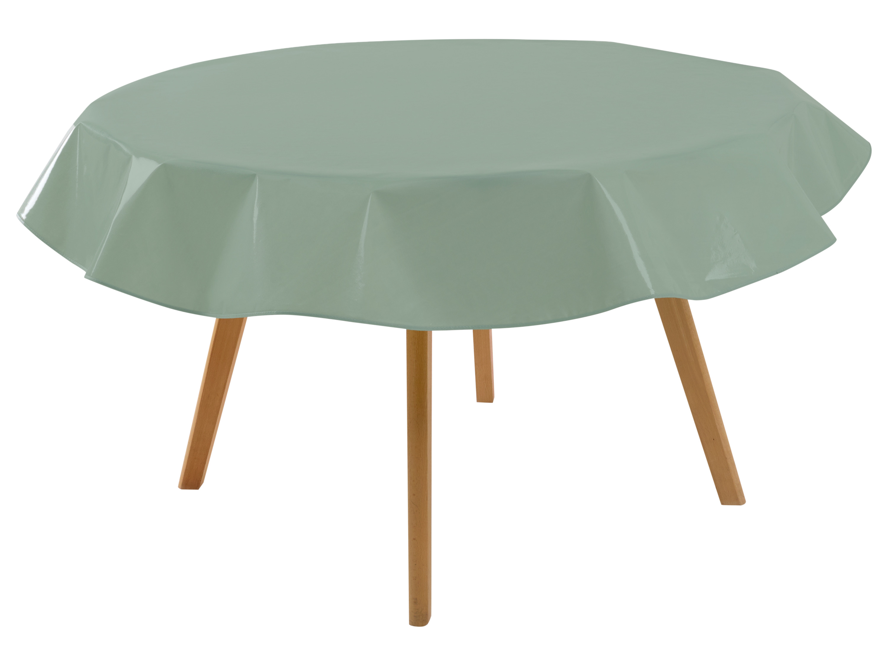 LIVARNO® Lakovaný obrus (Ø 160 cm, okrúhly, zelená)
