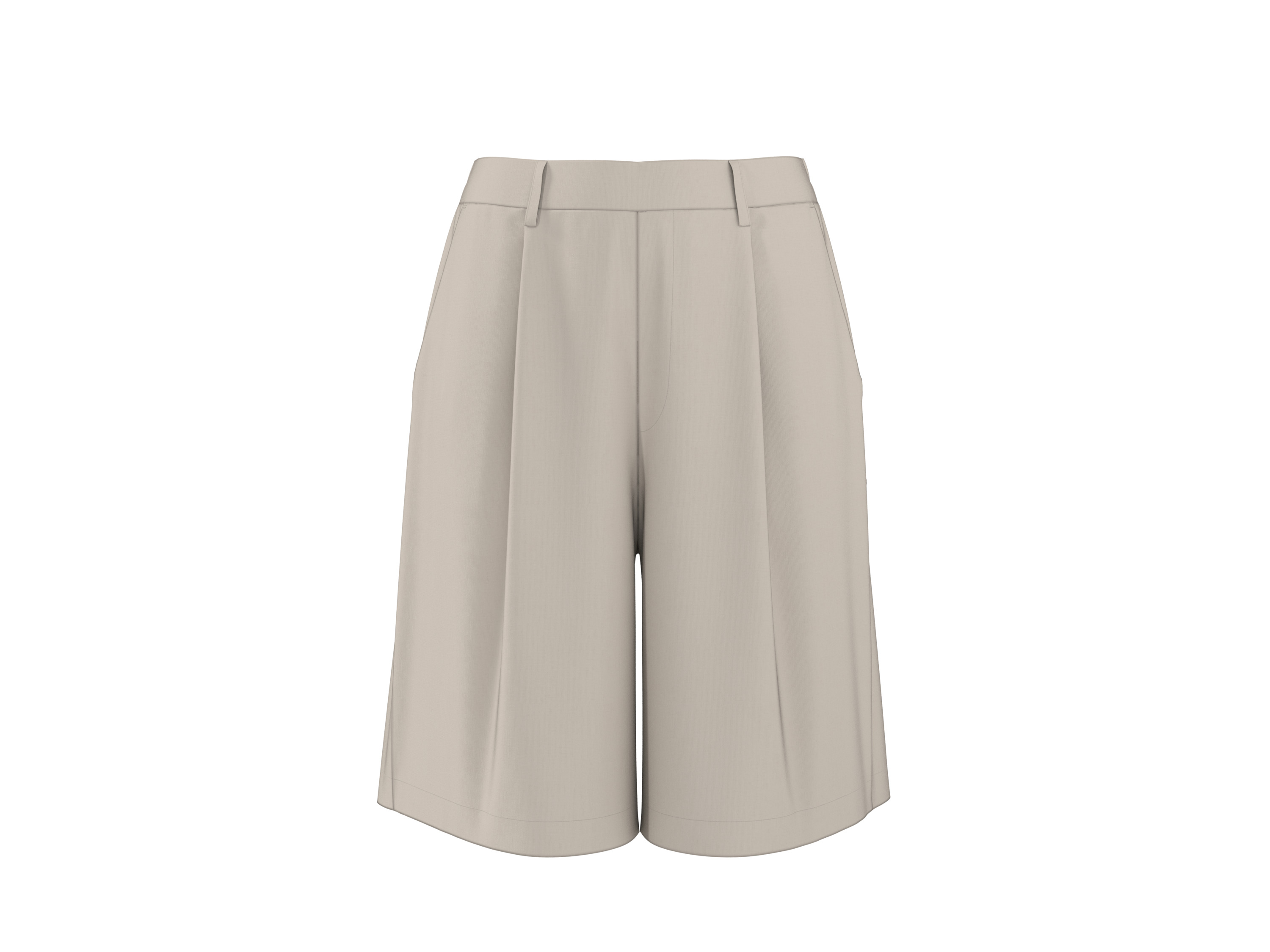 esmara® Dámske bermudy s ľanom Premium (béžová, XS (32/34))