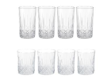 SILVERCREST® Poháre na drinky/whisky, 4 kusy