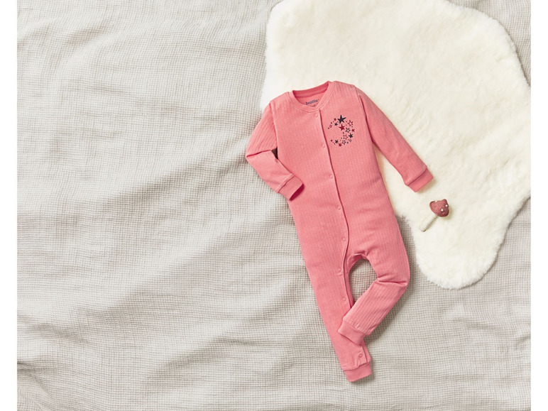 Prejsť na zobrazenie na celú obrazovku: lupilu® Dievčenský bavlnený overal na spanie pre bábätká BIO – obrázok 3