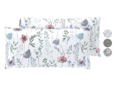 LIVARNO® Obliečky na vankúše z bavlny Renforcé, 40 x 80 cm, 2 kusy