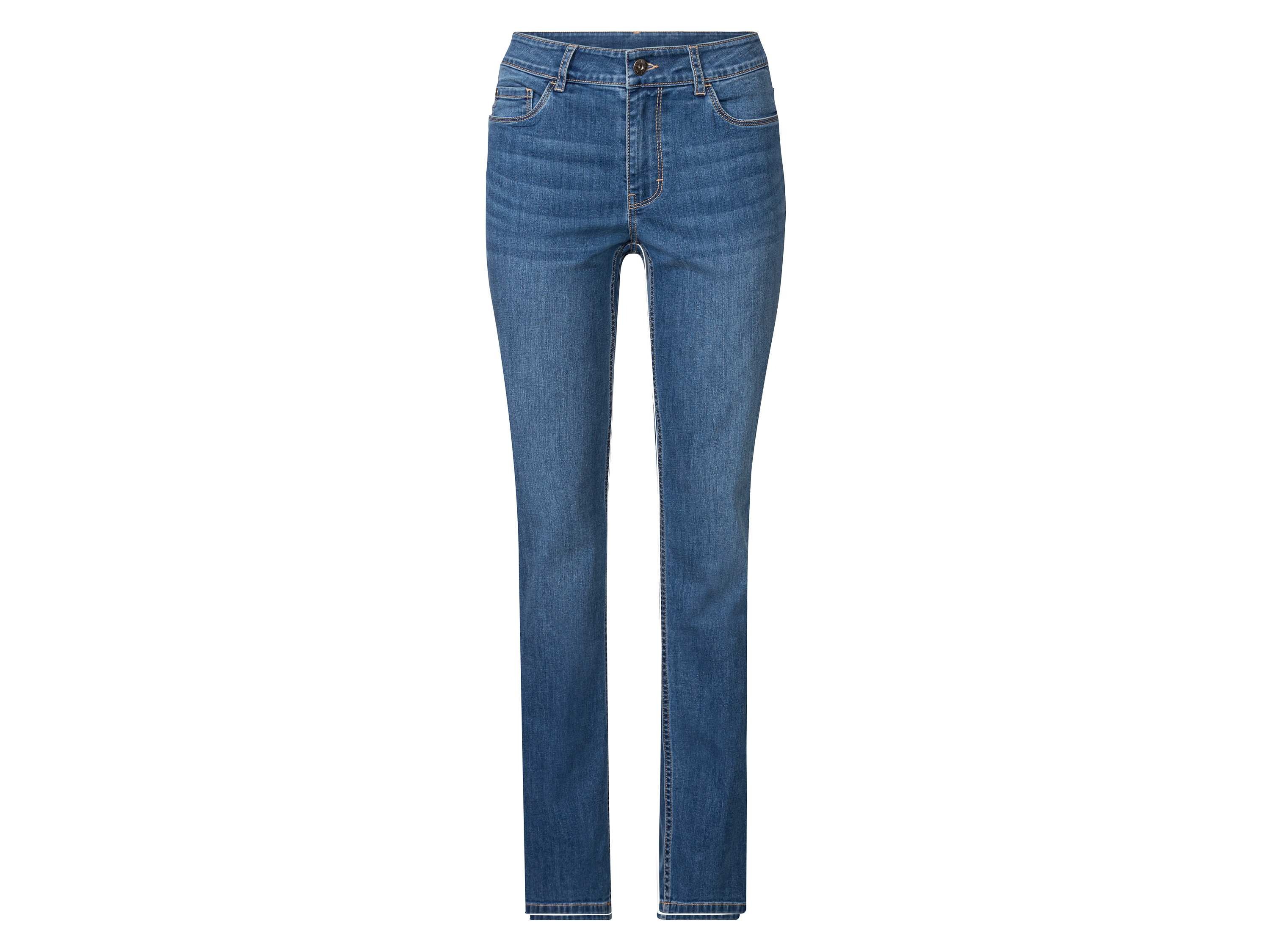 esmara® Dámske rifle „Slim Fit" (krátka dĺžka, 38, bledomodrá)