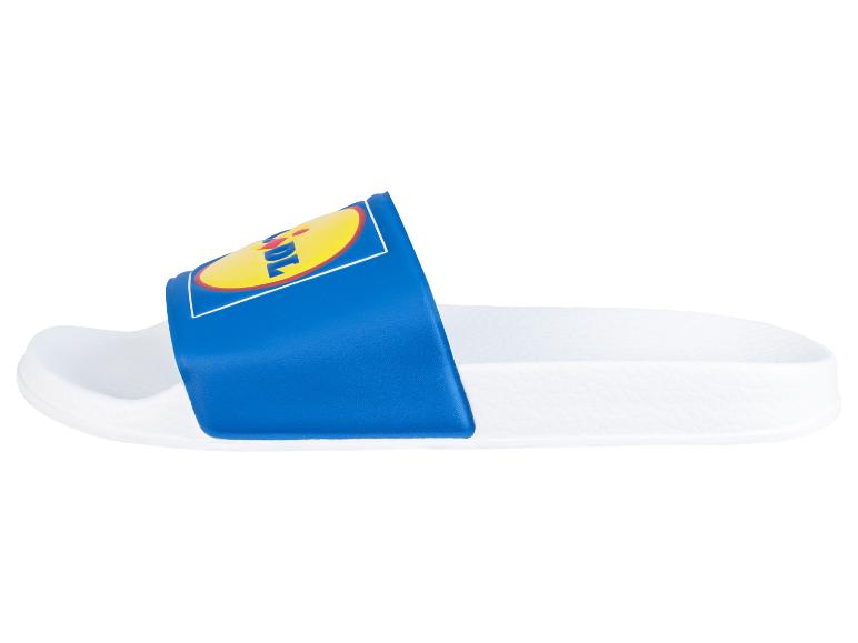 Lidl papuče, modré a biele.