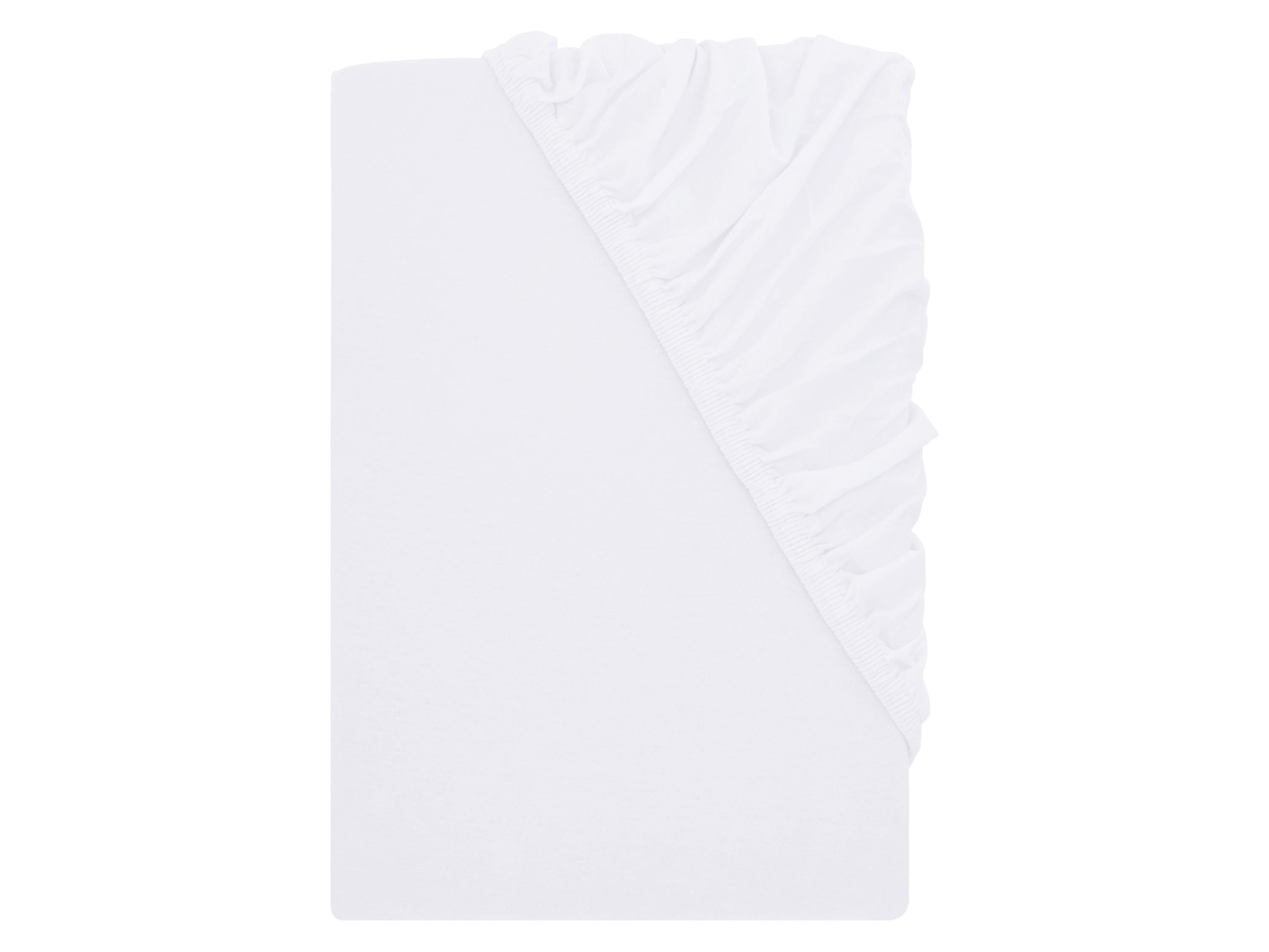 LIVARNO® Napínacia džersejová plachta, 140 – 160 x 200 cm (biela)