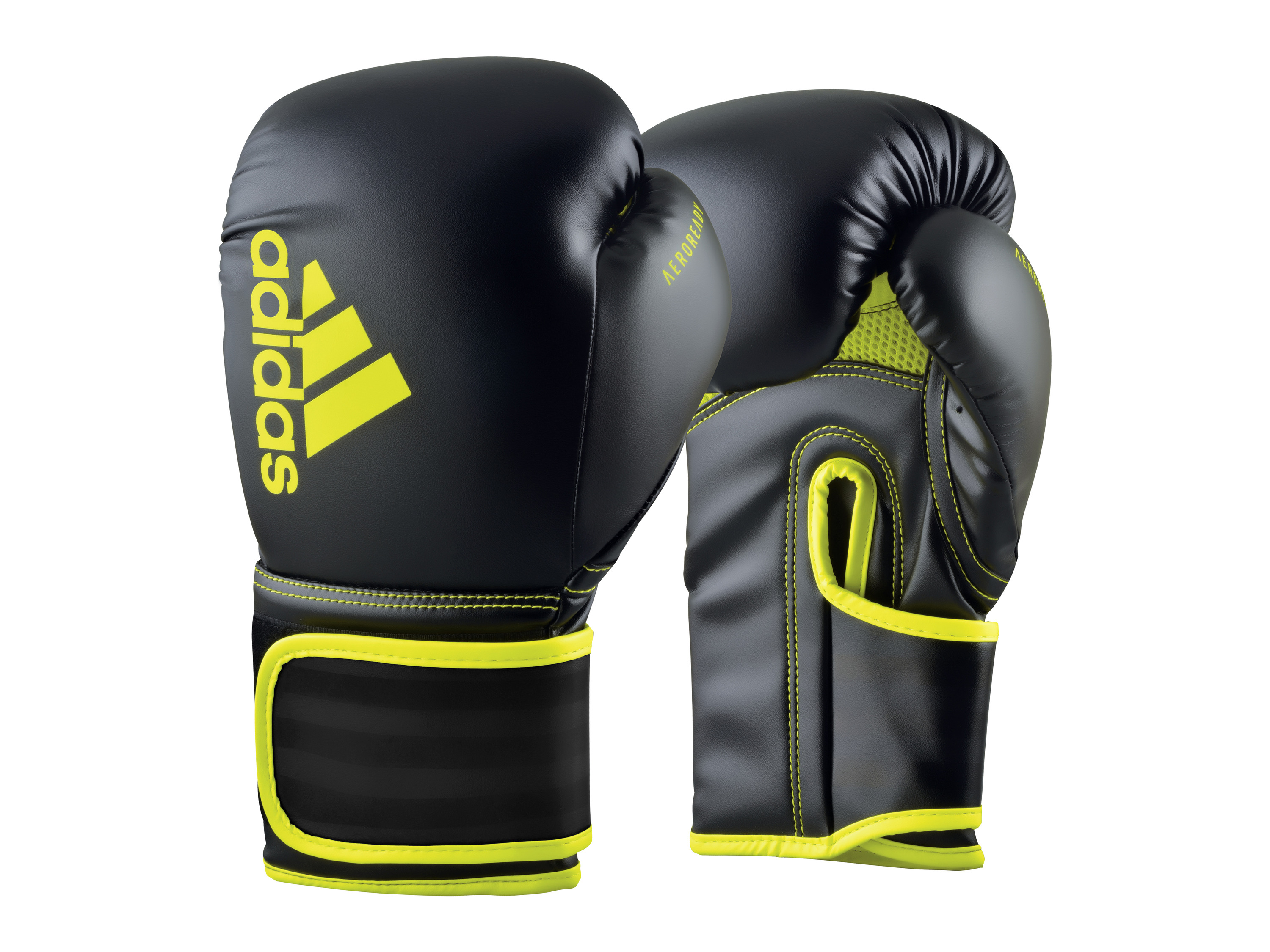 adidas Boxerské rukavice Hybrid 80 (čierna/žltá, 12 OZ)