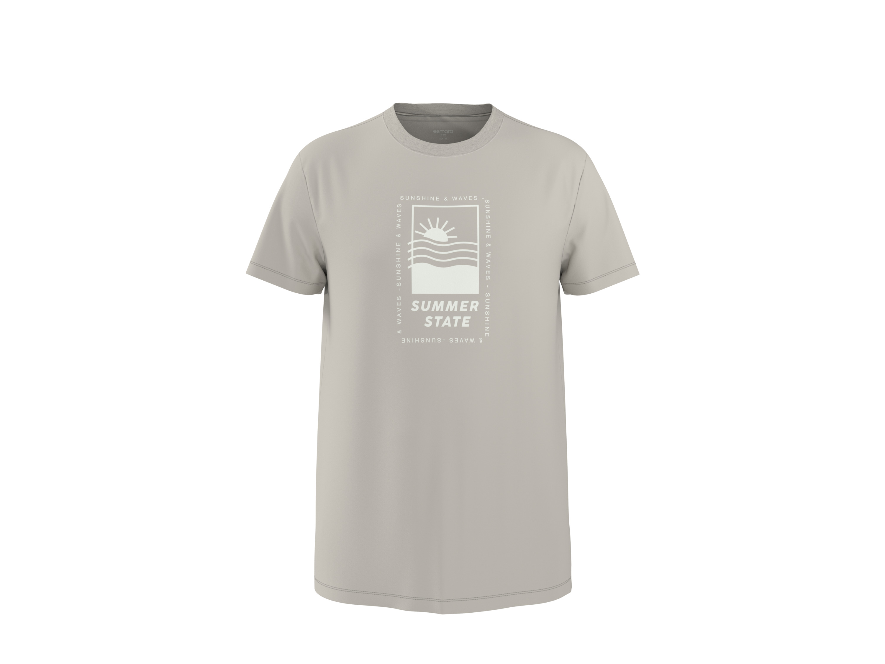 ESMARA MEN Pánske tričko (béžová, XL (56/58))