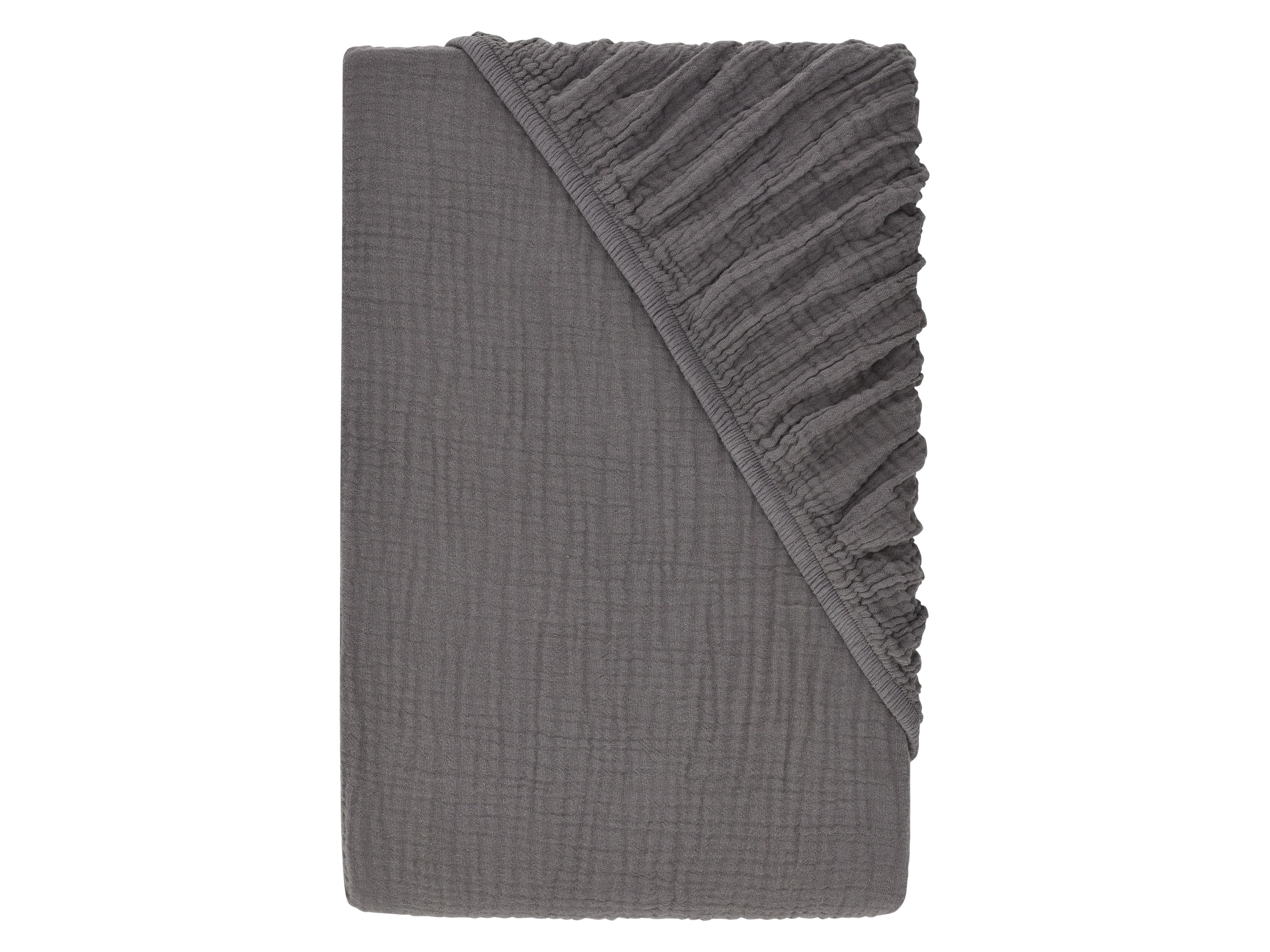 LIVARNO® Mušelínová napínacia plachta, 140 – 160 x 200 cm (sivá)