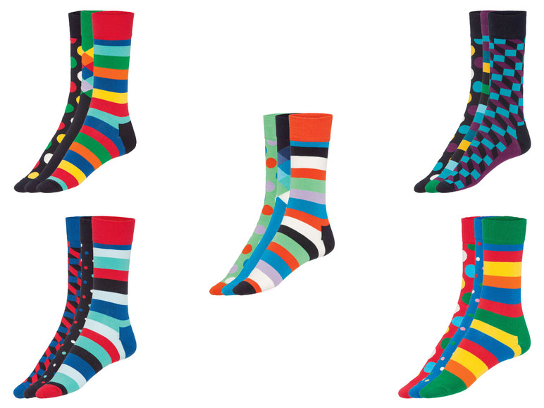 Prejsť na zobrazenie na celú obrazovku: Happy Socks Farebné ponožky v darčekovom balení, 3 páry – obrázok 1