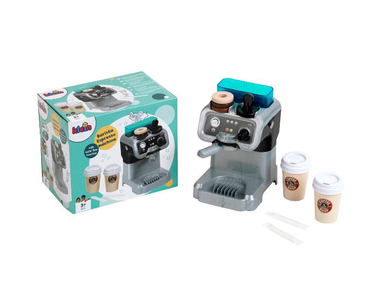 Súprava na hranie kávovaru Klein Barista s príslušenstvom a krabicou.